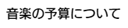 予算について